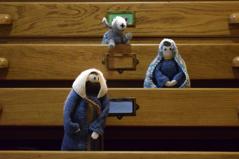 Mary Joseph and Donkey seeing what is kept in the sacristy drawers