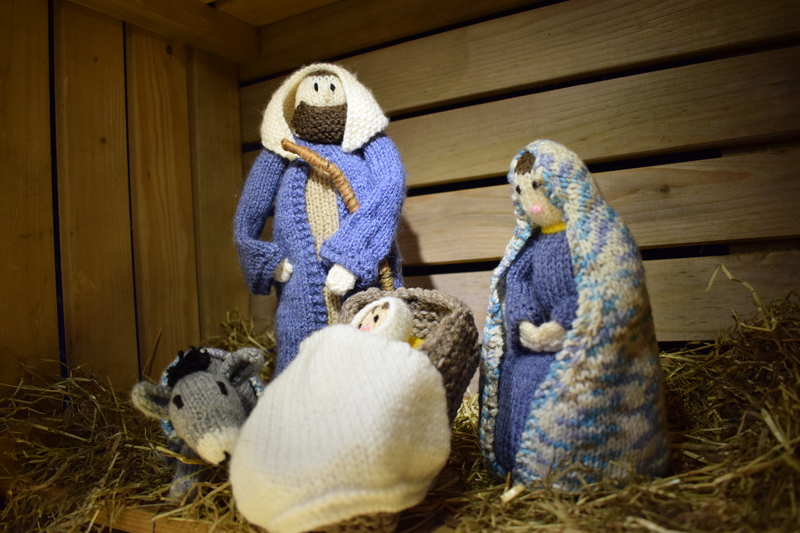 Mary Joseph and Donkey safely arrived at the manger