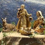 Crib under nave altar