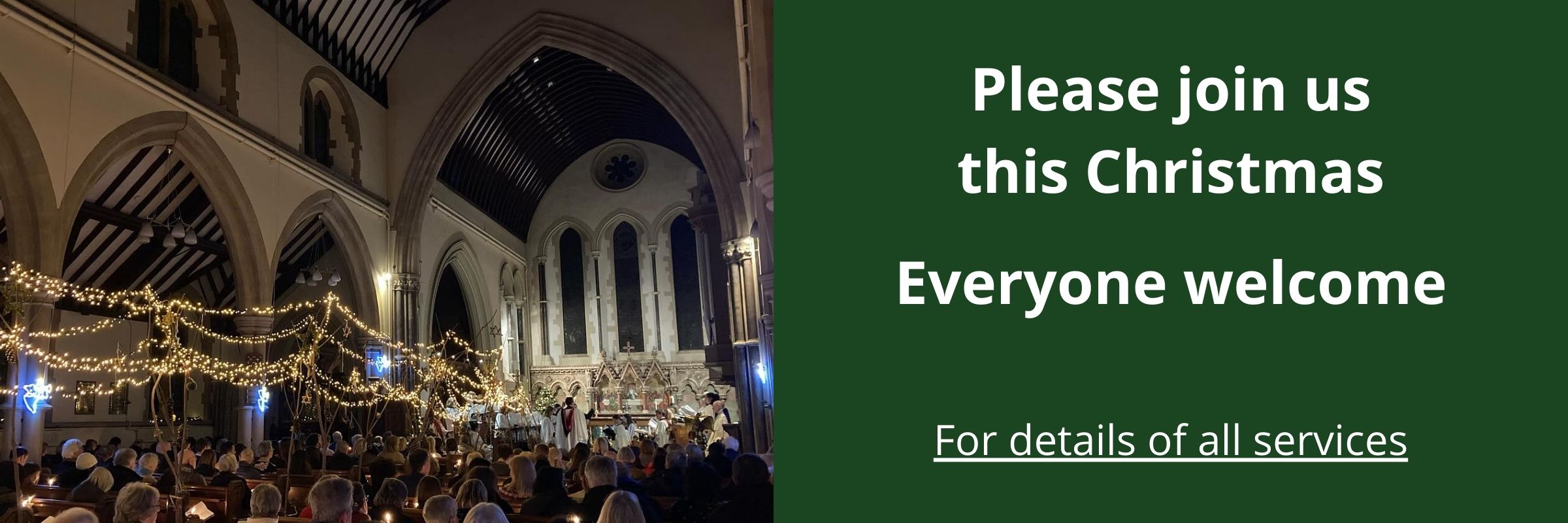 Christmas Services banner 2025