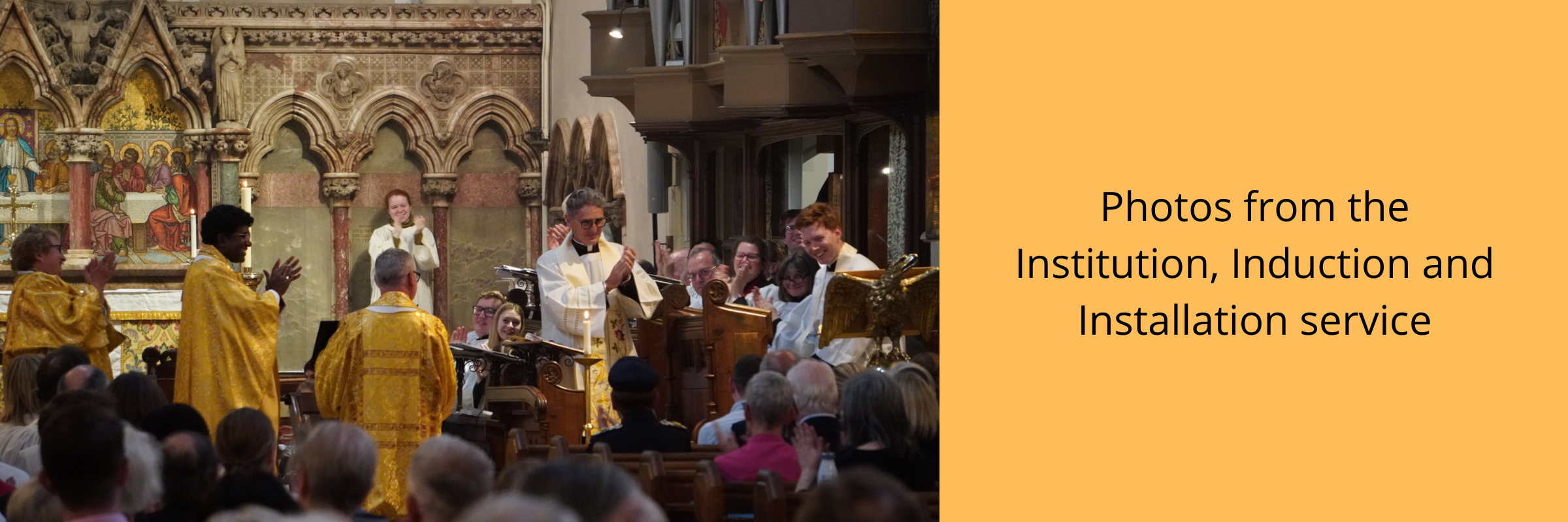 Fr Robert’s Installation Service banner